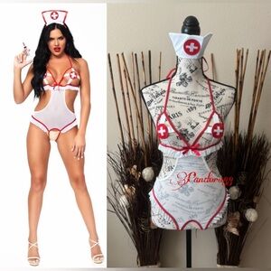 Sexy lingerie nurse valentines